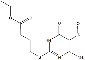 887570-62-9 ethyl 4-[(4-amino-5-nitroso-6-oxo-1,6-dihydropyrimidin-2-yl)sulfanyl]butanoate