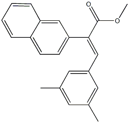 methyl 3-(3,5-dimethylphenyl)-2-(2-naphthyl)acrylate,887572-24-9,结构式