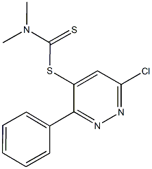 6-chloro-3-phenylpyridazin-4-yl dimethyldithiocarbamate 结构式