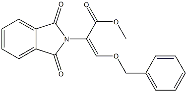methyl 3-(benzyloxy)-2-(1,3-dioxo-1,3-dihydro-2H-isoindol-2-yl)acrylate Struktur