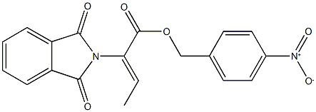 4-nitrobenzyl 2-(1,3-dioxo-1,3-dihydro-2H-isoindol-2-yl)-2-butenoate,887572-58-9,结构式