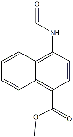 methyl 4-(formylamino)-1-naphthoate Structure