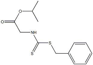 isopropyl {[(benzylsulfanyl)carbothioyl]amino}acetate Structure