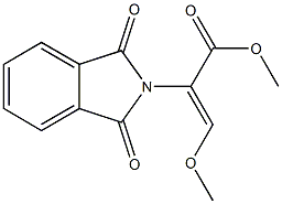 methyl 2-(1,3-dioxo-1,3-dihydro-2H-isoindol-2-yl)-3-methoxyacrylate 化学構造式