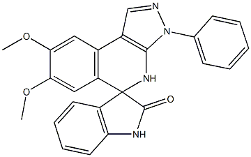 887574-19-8 7,8-dimethoxy-2'-oxo-3-phenyl-1',3',4,5-tetrahydrospiro[3H-pyrazolo[3,4-c]isoquinoline-5,3'-(2'H)-indole]