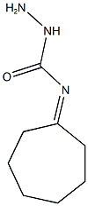 N-cycloheptylidenehydrazinecarboxamide 结构式