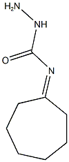 N-cycloheptylidenehydrazinecarboxamide 化学構造式