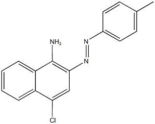 4-chloro-2-[(4-methylphenyl)diazenyl]-1-naphthylamine Structure