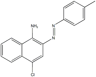 4-chloro-2-[(4-methylphenyl)diazenyl]-1-naphthylamine 化学構造式