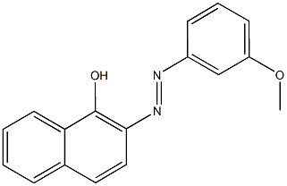 2-[(3-methoxyphenyl)diazenyl]-1-naphthol Struktur