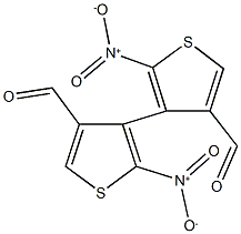 3,3'-formyl-5,5'-nitro-4,4'-bithiophene Struktur