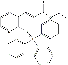 ethyl 3-{2-[(triphenylphosphoranylidene)amino]pyridin-3-yl}acrylate Struktur