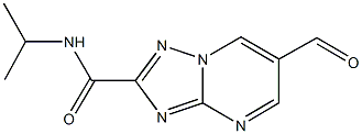 6-formyl-N-isopropyl[1,2,4]triazolo[1,5-a]pyrimidine-2-carboxamide 化学構造式