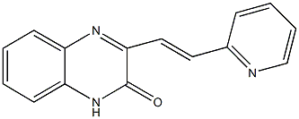 3-(2-pyridin-2-ylvinyl)quinoxalin-2(1H)-one 结构式