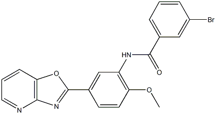 887692-55-9 3-bromo-N-(2-methoxy-5-[1,3]oxazolo[4,5-b]pyridin-2-ylphenyl)benzamide