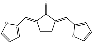 2,5-bis(2-furylmethylene)cyclopentanone Struktur