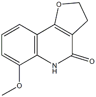6-methoxy-3,5-dihydrofuro[3,2-c]quinolin-4(2H)-one 化学構造式
