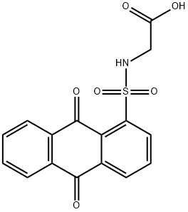 {[(9,10-dioxo-9,10-dihydro-1-anthracenyl)sulfonyl]amino}acetic acid Struktur