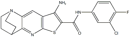 889955-68-4 5-amino-N-(3-chloro-4-fluorophenyl)-7-thia-1,9-diazatetracyclo[9.2.2.0~2,10~.0~4,8~]pentadeca-2(10),3,5,8-tetraene-6-carboxamide