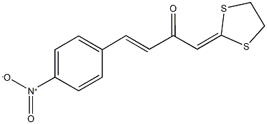 1-(1,3-dithiolan-2-ylidene)-4-{4-nitrophenyl}-3-buten-2-one|