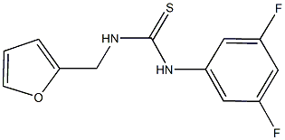 N-(3,5-difluorophenyl)-N'-(2-furylmethyl)thiourea Structure