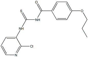 N-(2-chloro-3-pyridinyl)-N'-(4-propoxybenzoyl)thiourea|