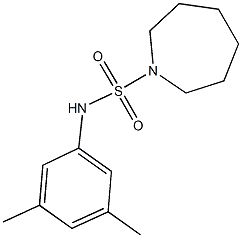N-(3,5-dimethylphenyl)-1-azepanesulfonamide Structure