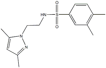 N-[2-(3,5-dimethyl-1H-pyrazol-1-yl)ethyl]-3,4-dimethylbenzenesulfonamide Structure