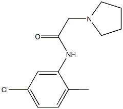 N-(5-chloro-2-methylphenyl)-2-(1-pyrrolidinyl)acetamide Structure