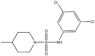 N-(3,5-dichlorophenyl)-4-methyl-1-piperidinesulfonamide Struktur