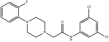 N-(3,5-dichlorophenyl)-2-[4-(2-fluorophenyl)-1-piperazinyl]acetamide,890600-52-9,结构式