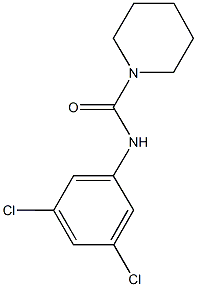 N-(3,5-dichlorophenyl)-1-piperidinecarboxamide 结构式