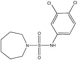 N-(3,4-dichlorophenyl)-1-azepanesulfonamide 结构式