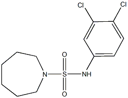 N-(3,4-dichlorophenyl)-1-azepanesulfonamide Struktur