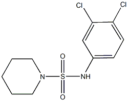 N-(3,4-dichlorophenyl)-1-piperidinesulfonamide Struktur