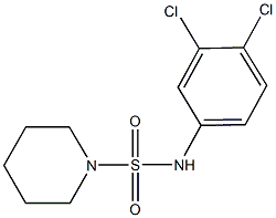 N-(3,4-dichlorophenyl)-1-piperidinesulfonamide Structure