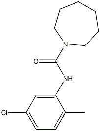 N-(5-chloro-2-methylphenyl)-1-azepanecarboxamide,890602-33-2,结构式