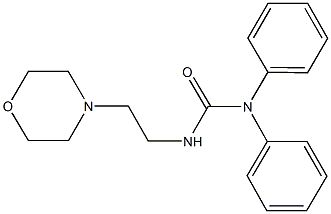 N'-[2-(4-morpholinyl)ethyl]-N,N-diphenylurea Struktur