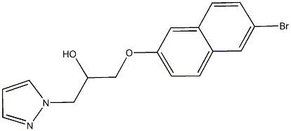 1-[(6-bromo-2-naphthyl)oxy]-3-(1H-pyrazol-1-yl)-2-propanol,890604-09-8,结构式