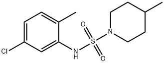 N-(5-chloro-2-methylphenyl)-4-methyl-1-piperidinesulfonamide,890604-90-7,结构式