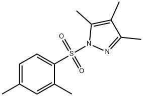 1-[(2,4-dimethylphenyl)sulfonyl]-3,4,5-trimethyl-1H-pyrazole 化学構造式