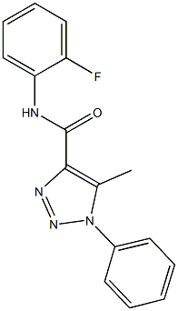 N-(2-fluorophenyl)-5-methyl-1-phenyl-1H-1,2,3-triazole-4-carboxamide Struktur