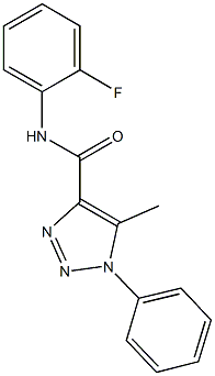 N-(2-fluorophenyl)-5-methyl-1-phenyl-1H-1,2,3-triazole-4-carboxamide Structure