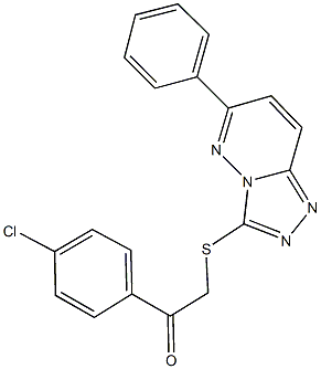 1-(4-chlorophenyl)-2-[(6-phenyl[1,2,4]triazolo[4,3-b]pyridazin-3-yl)sulfanyl]ethanone|