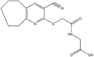 891464-99-6 ({[(3-cyano-6,7,8,9-tetrahydro-5H-cyclohepta[b]pyridin-2-yl)sulfanyl]acetyl}amino)acetic acid