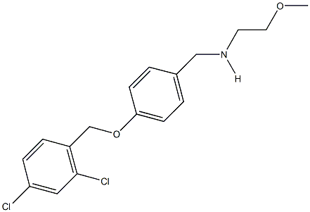 N-{4-[(2,4-dichlorobenzyl)oxy]benzyl}-N-(2-methoxyethyl)amine Structure