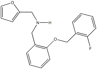 N-{2-[(2-fluorobenzyl)oxy]benzyl}-N-(2-furylmethyl)amine Structure