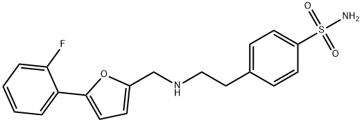 4-[2-({[5-(2-fluorophenyl)-2-furyl]methyl}amino)ethyl]benzenesulfonamide,892588-80-6,结构式