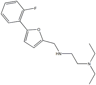 N-[2-(diethylamino)ethyl]-N-{[5-(2-fluorophenyl)-2-furyl]methyl}amine Structure