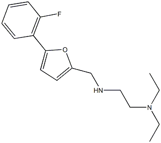 N-[2-(diethylamino)ethyl]-N-{[5-(2-fluorophenyl)-2-furyl]methyl}amine 结构式